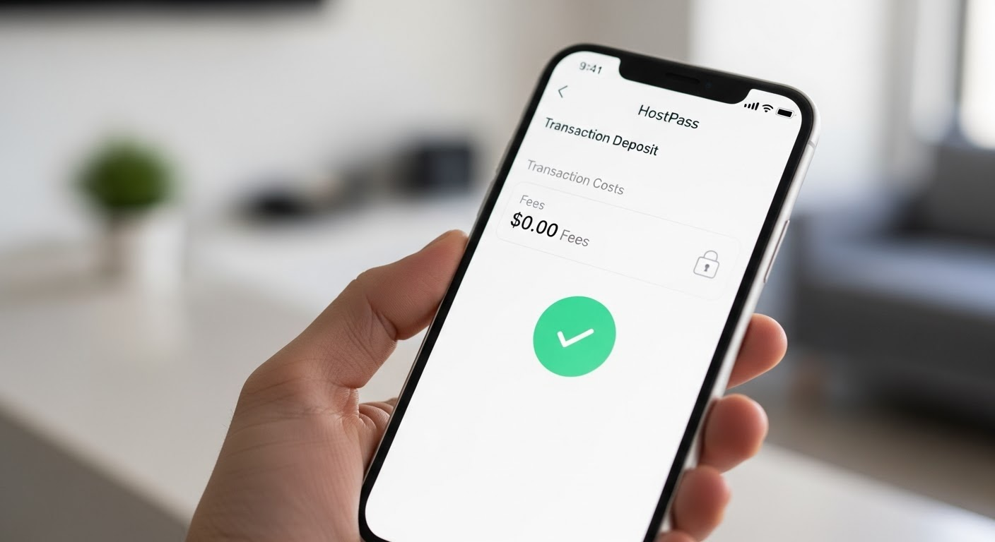 How does HostPass provide a seamless four-step guest check-in experience?